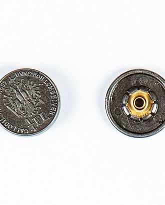 Кнопка альфа, омега 17мм цветной металл арт. ПРС-1771-4-ПРС0032945