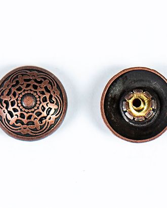 Кнопка альфа, омега 20мм цветной металл арт. ПРС-1772-4-ПРС0033020