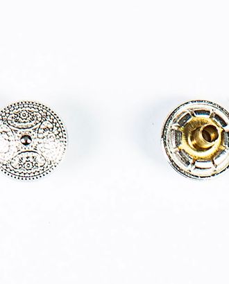 Кнопка альфа, омега 12мм цветной металл арт. ПРС-1831-4-ПРС0033208