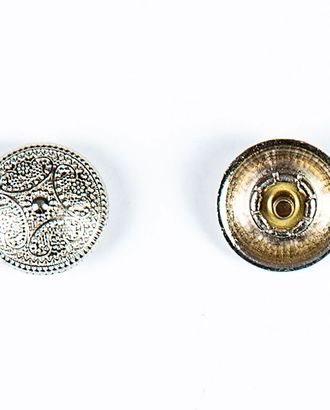 Кнопка альфа, омега 19мм цветной металл арт. ПРС-1832-3-ПРС0033216