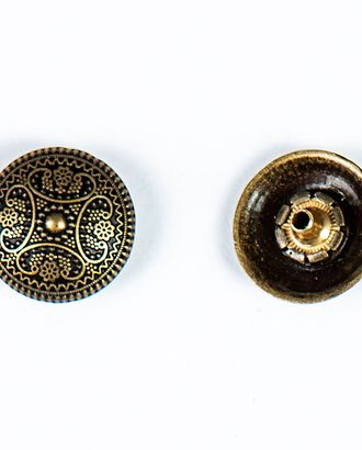 Кнопка альфа, омега 19мм цветной металл арт. ПРС-1832-6-ПРС0033219