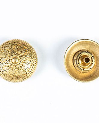 Кнопка альфа, омега 19мм цветной металл арт. ПРС-1832-7-ПРС0033220