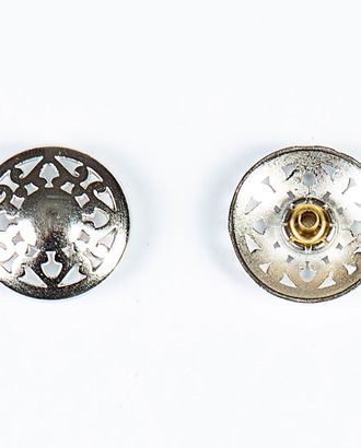 Кнопка альфа, омега 22мм цветной металл арт. ПРС-1876-1-ПРС0033397