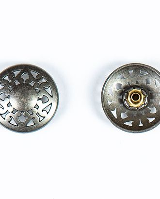 Кнопка альфа, омега 22мм цветной металл арт. ПРС-1876-3-ПРС0033399