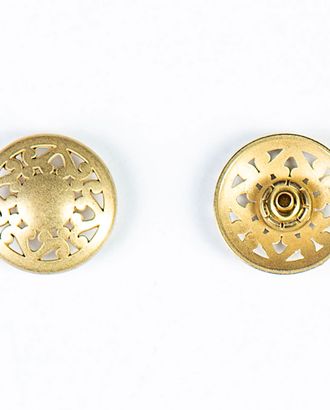Кнопка альфа, омега 22мм цветной металл арт. ПРС-1876-5-ПРС0033401