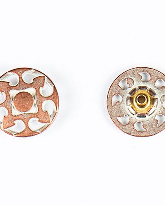 Кнопка альфа, омега 20мм цветной металл арт. ПРС-1326-2-ПРС0033420