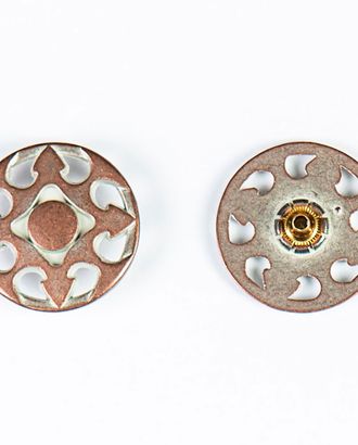 Кнопка альфа, омега 28мм цветной металл арт. ПРС-1877-1-ПРС0033425