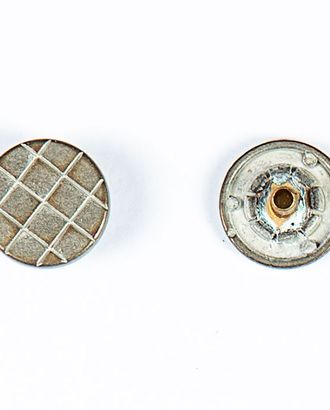 Кнопка альфа, омега 15мм цветной металл арт. ПРС-1878-3-ПРС0033432