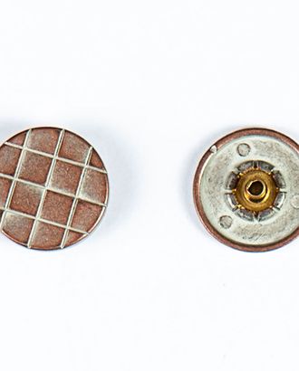 Кнопка альфа, омега 19мм цветной металл арт. ПРС-1879-2-ПРС0033438