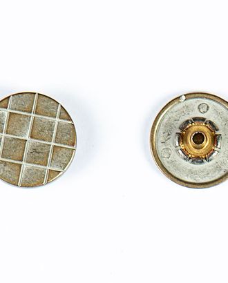 Кнопка альфа, омега 19мм цветной металл арт. ПРС-1879-3-ПРС0033439