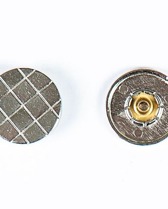 Кнопка альфа, омега 19мм цветной металл арт. ПРС-1879-4-ПРС0033440