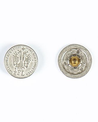 Кнопка альфа, омега 23мм цветной металл арт. ПРС-1903-1-ПРС0033483