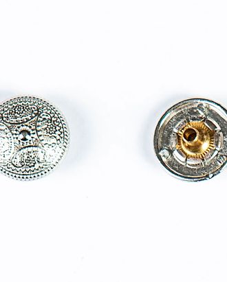 Кнопка альфа, омега 15мм цветной металл арт. ПРС-1914-4-ПРС0033636