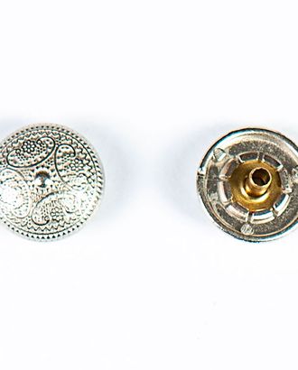 Кнопка альфа, омега 15мм цветной металл арт. ПРС-1914-5-ПРС0033637