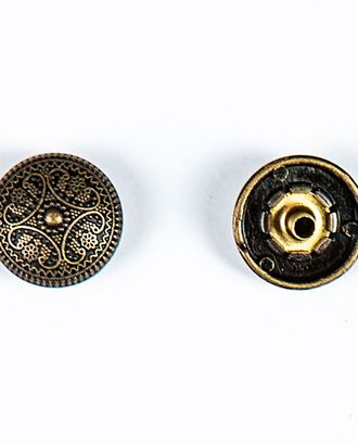 Кнопка альфа, омега 15мм цветной металл арт. ПРС-1914-6-ПРС0033638