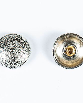 Кнопка альфа, омега 23мм цветной металл арт. ПРС-1946-1-ПРС0033640