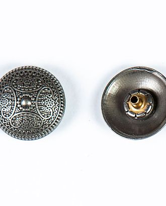 Кнопка альфа, омега 23мм цветной металл арт. ПРС-1946-3-ПРС0033642