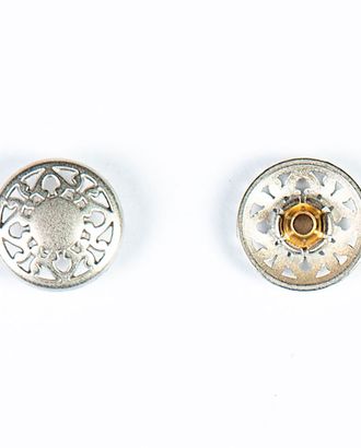 Кнопка альфа, омега 15мм цветной металл арт. ПРС-1950-2-ПРС0033656