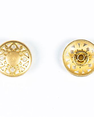 Кнопка альфа, омега 15мм цветной металл арт. ПРС-1950-5-ПРС0033659