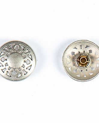 Кнопка альфа, омега 18мм цветной металл арт. ПРС-1951-2-ПРС0033661