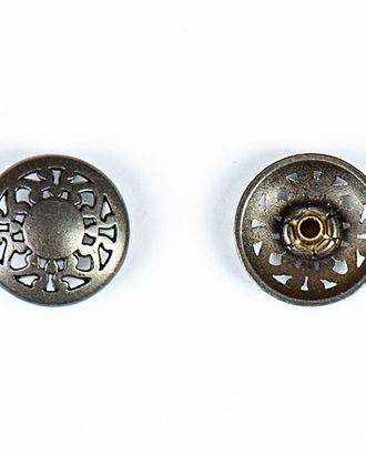 Кнопка альфа, омега 18мм цветной металл арт. ПРС-1951-3-ПРС0033662