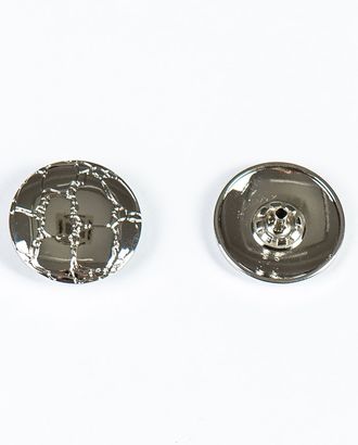 Кнопка альфа, омега 28мм цветной металл арт. ПРС-1986-1-ПРС0033815