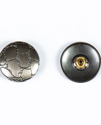 Кнопка альфа, омега 28мм цветной металл арт. ПРС-1986-4-ПРС0033818