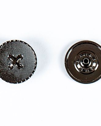 Кнопка альфа, омега 22мм цветной металл арт. ПРС-1987-2-ПРС0033820