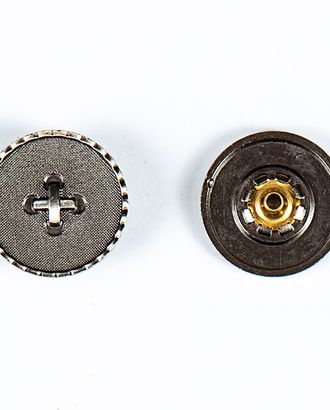 Кнопка альфа, омега 22мм цветной металл арт. ПРС-1987-4-ПРС0033822