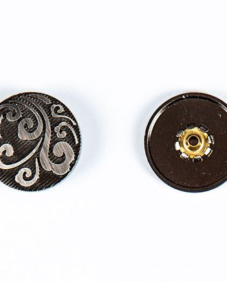 Кнопка альфа, омега 25мм цветной металл арт. ПРС-1991-4-ПРС0033836
