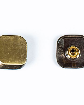 Кнопка альфа, омега 22х22мм цветной металл арт. ПРС-1992-3-ПРС0033839