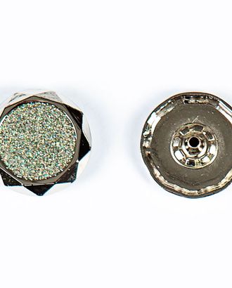 Кнопка альфа, омега 25мм цветной металл арт. ПРС-1993-2-ПРС0033842