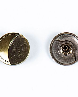 Кнопка альфа, омега 20мм цветной металл арт. ПРС-1995-3-ПРС0033849