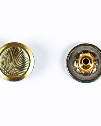Кнопка альфа, омега 15мм цветной металл арт. ПРС-2029-3-ПРС0033890
