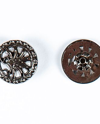 Кнопка альфа, омега 20мм цветной металл арт. ПРС-2128-2-ПРС0034118