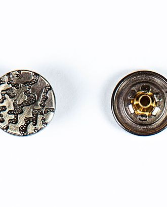 Кнопка альфа, омега 15мм цветной металл арт. ПРС-2131-5-ПРС0034130