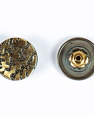 Кнопка альфа, омега 20мм цветной металл арт. ПРС-2132-4-ПРС0034134