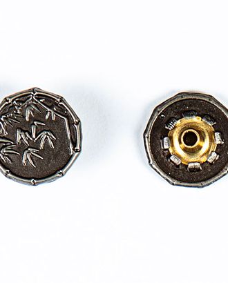 Кнопка альфа, омега 15мм цветной металл арт. ПРС-2134-3-ПРС0034142