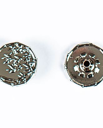 Кнопка альфа, омега 17мм цветной металл арт. ПРС-2135-1-ПРС0034144