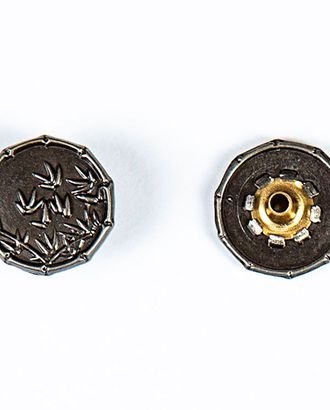 Кнопка альфа, омега 17мм цветной металл арт. ПРС-2135-3-ПРС0034146