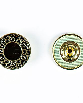 Кнопка альфа, омега 20мм цветной металл арт. ПРС-2201-2-ПРС0034298
