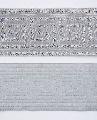 Тесьма жаккардовая металлизированная 35мм полиэстер/люрекс арт. ПРС-3639-1-ПРС0005445