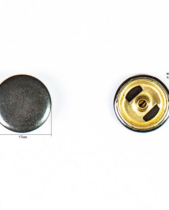 Кнопка альфа, омега 17мм цветной металл арт. ПРС-577-3-ПРС0020080