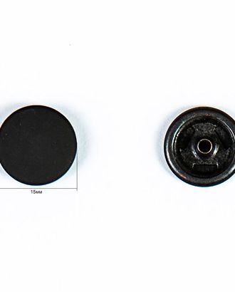 Кнопка альфа, омега 15мм цветной металл арт. ПРС-581-1-ПРС0020089