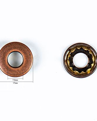 Кнопка клямерная 17мм цветной металл арт. ПРС-787-5-ПРС0020682