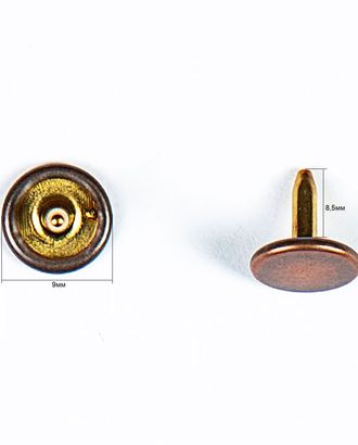 Кнопка клямерная 17мм цветной металл арт. ПРС-790-5-ПРС0020685