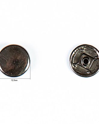 Кнопка альфа, омега 12,5мм металл арт. ПРС-939-2-ПРС0002336