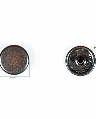 Кнопка альфа, омега 12,5мм металл арт. ПРС-939-3-ПРС0002340