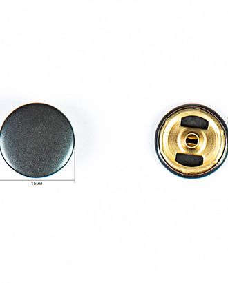Кнопка альфа, омега 15мм цветной металл арт. ПРС-595-4-ПРС0002859