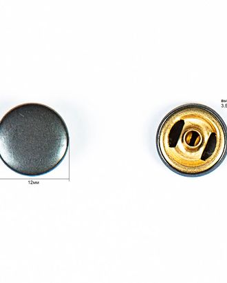 Кнопка альфа, омега 11,5мм цветной металл арт. ПРС-1120-1-ПРС0002884